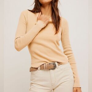 We The Free / Free People thermal sweater long sleeve top